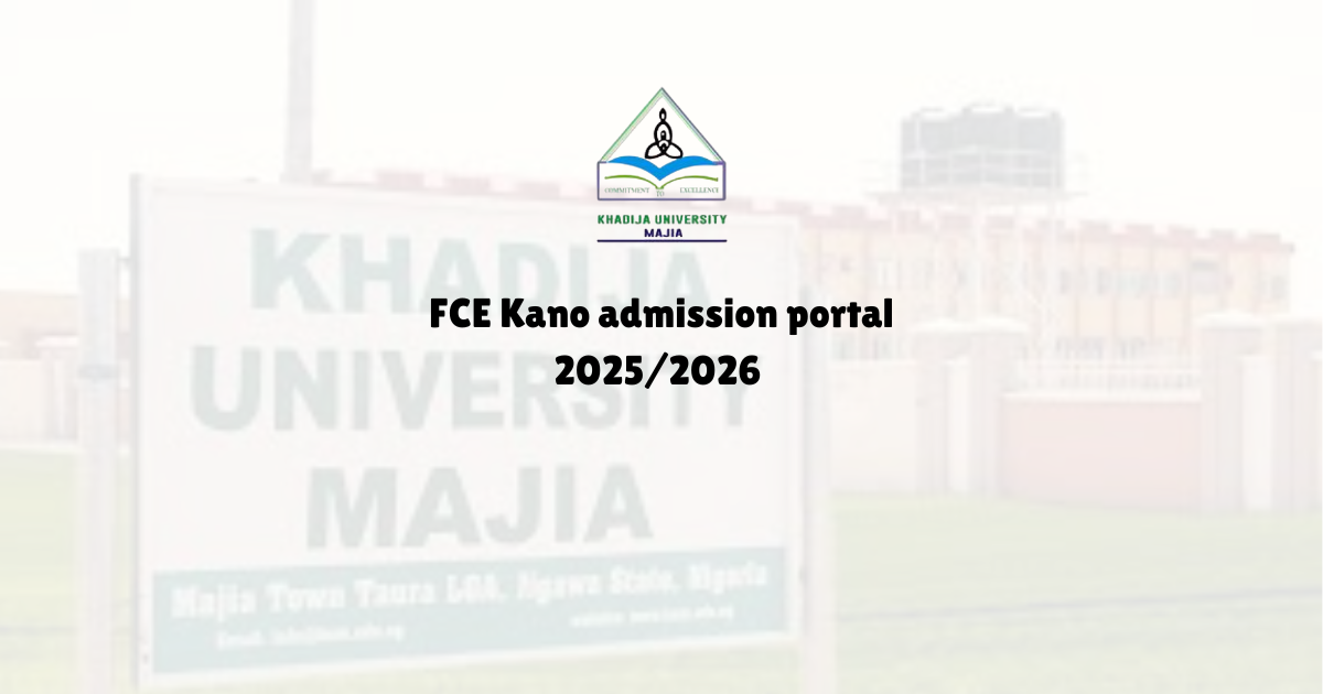 Khadija University Majia Portal for Admission 2026