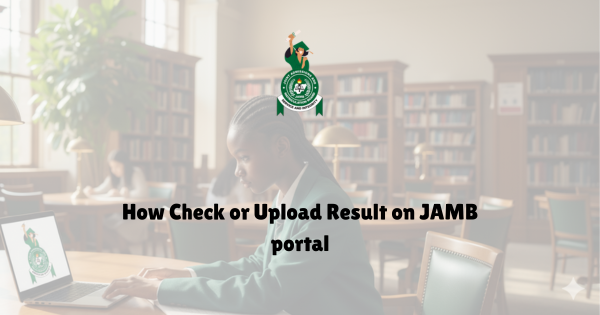 How Check or Upload Result on JAMB portal