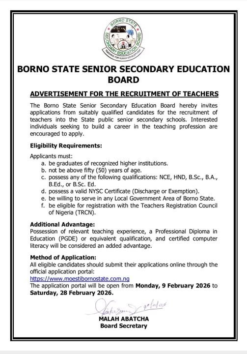 Borno State Teachers Recruitment Portal 2026 | Apply Now 17 631403704 1452505163194193 2785146578372638132 n